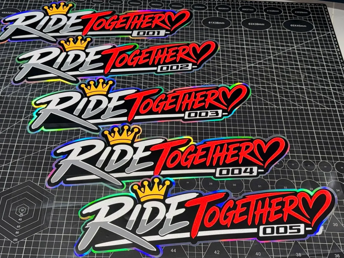 Ride Together — ไดคัทตัวอักษร 5 แบบ
